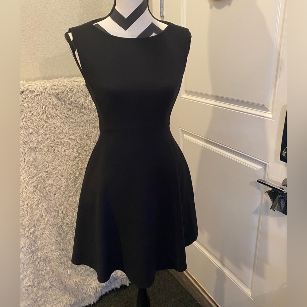 French Connection size 2 black mini dress